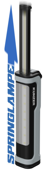 Kunzer Arbeitslampe mit LED-Technik, Kopfstrahler und ausziehbares Arbeitslicht, PL-TSK