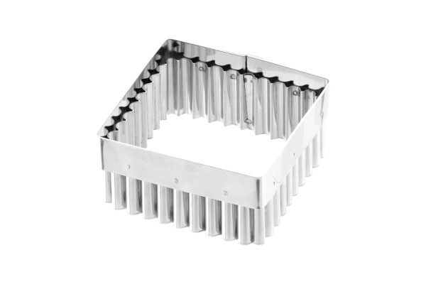 Schneider Ausstecher "Quadrat", gezackt 85 x 85 mm, Höhe 45 mm, Edelstahl, 199750
