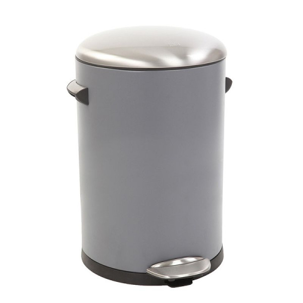 STEIN HGS Belle Deluxe Treteimer, grau, sandcoated, 12 Liter, 83979.0003