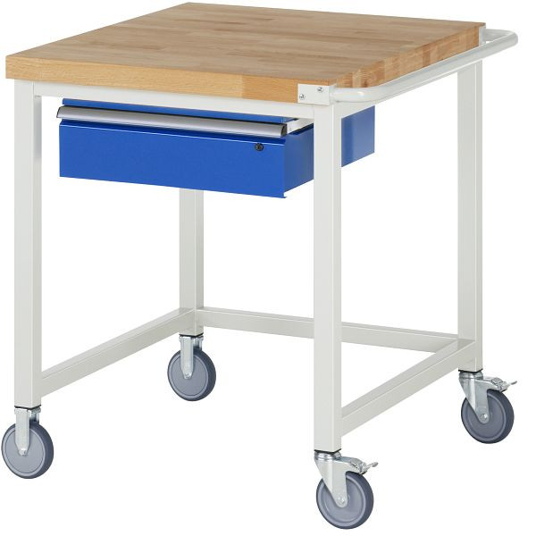 RAU Fahrbare Werkbank Serie 8000, 1 x Schublade, 750x880x900 mm, 05-8001A1-079B4S.11