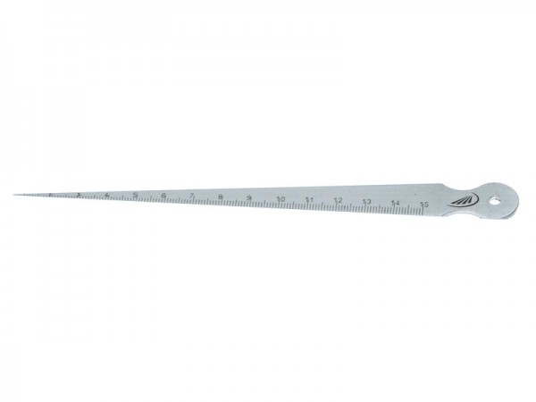 HELIOS PREISSER Bohrungslehre flach, 1 - 15 mm, 600101