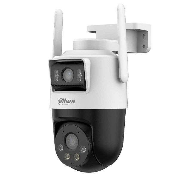 dahua Picoo Dual D1 intelligente 3+3 MP 4G/LTE-Überwachungskamera mit Schwenk- & Neigefunktion, zwei Objektiven und Auto-Verfolgung, dpd16g