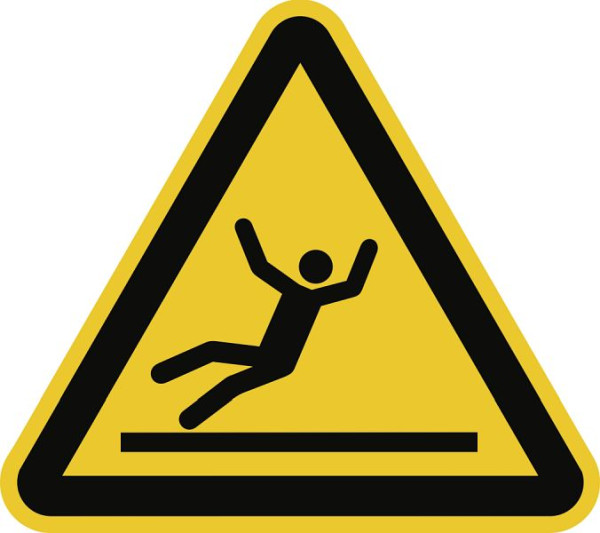 Moedel Warnung vor Rutschgefahr nach ISO 7010, Folie, 100 mm Seitenlänge, 59673