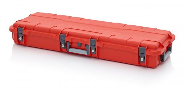 Auer Schutzkoffer Pro, Blutorange, mit 4 gleichschließenden Schlössern, unbestückt, CP S 12416-2002
