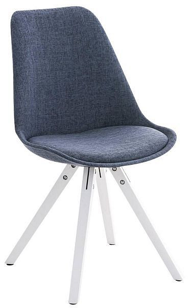 CLP Stuhl Pegleg Stoff Square weiß, blau, 181390210