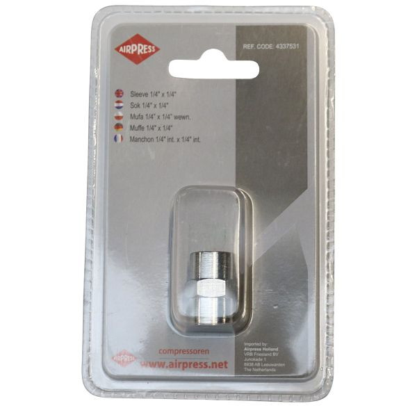 Airpress Muffe 1/2" x 1/2" in Blister, 4337533, 8712418360660