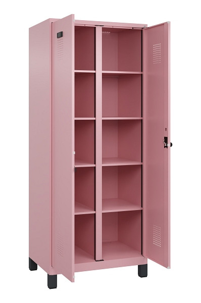 C+P Wäsche-Spind Evolo PLUS, mit Füßen, 2 Abteile, 1950x800x500mm, 3015/3015, Verschluss Drehriegel, 049012-22B S10024