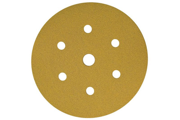 Mirka Schleifscheibe GOLD 150mm Grip 7-fach gelocht P150, VE: 100 Stück, 2362809915