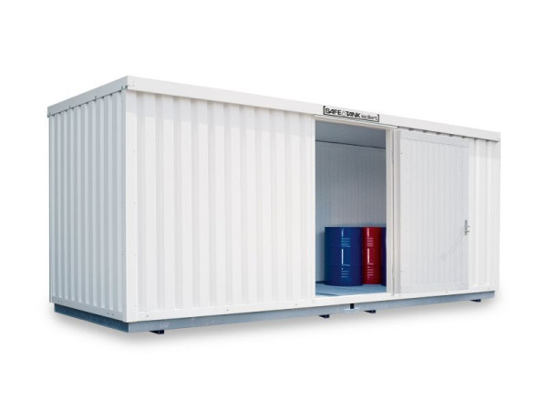 SÄBU SAFE Tank STI 1900, isoliert, montiert, Kunststoffbeschichtet RAL 9002, 6.080 x 2.170 x 2.560 mm, F8850900101-F911