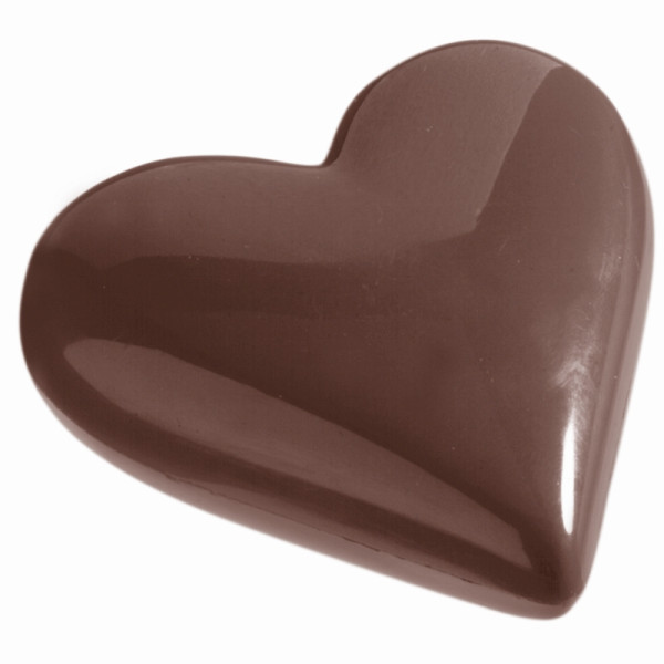 Schneider Schokoladen Form - Herz 65 mm, 275 x 135 x 24 mm - Doppelform / 65 x 57 x 14 mm, 2 x 35 gr, 2 x 4 Stück, 421145