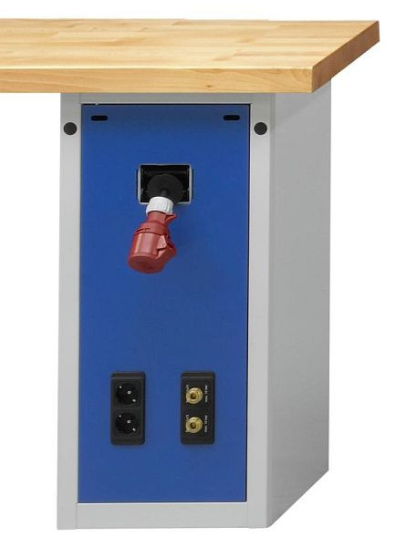 ANKE Werkbänke Energieblock, 380 x 615 x 850 mm, RAL 7035/5010, Version 3, 900.208