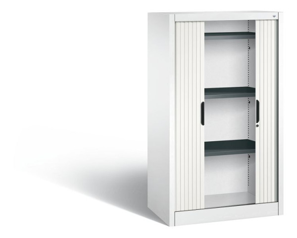 C+P Sideboard mit Rollladen Omnispace, H1345xB800xT420mm, Farbe: Verkehrsweiß, Griffmulde, 3 OH, 3221-00 S10079