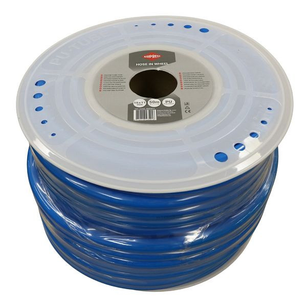 Airpress PU Druckluftschlauch 50 m, Innen-Ø 11 mm / Außen-Ø 16 mm, 9 bar, Polyurethan, 4251611