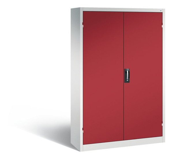 C+P Büro-Drehtürenschrank Acurado, H1950xB1200xT400 mm, Lichtgrau/Rubinrot, 9460-05 S10044