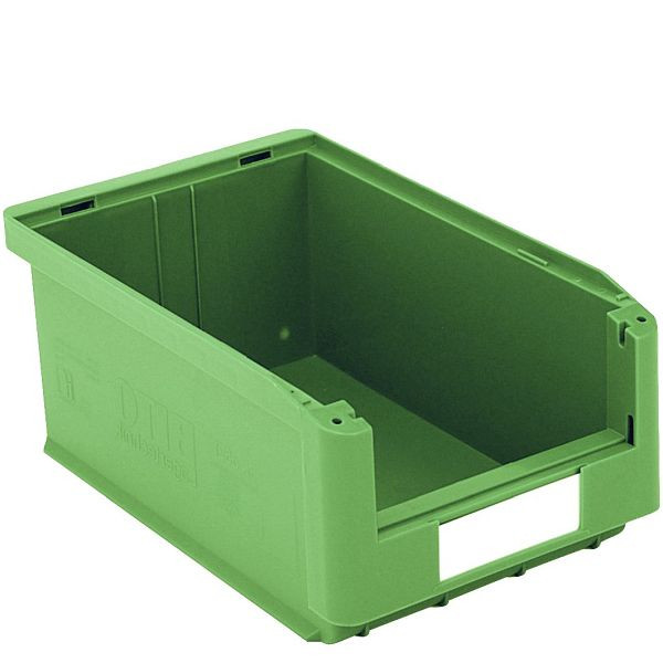 BITO Sichtlagerkasten SK Set /SK3521 350x210x145 grün, inklusive Etikett, 10 Stück, C0230-0011