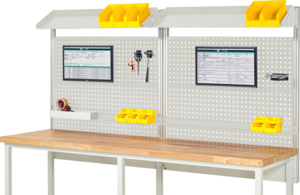 RAU System-Aufbau - Komplettset 02, für Produktbreite 2500 mm, RAL7035/RAL7035, EE-BW-KS-02-2500.12