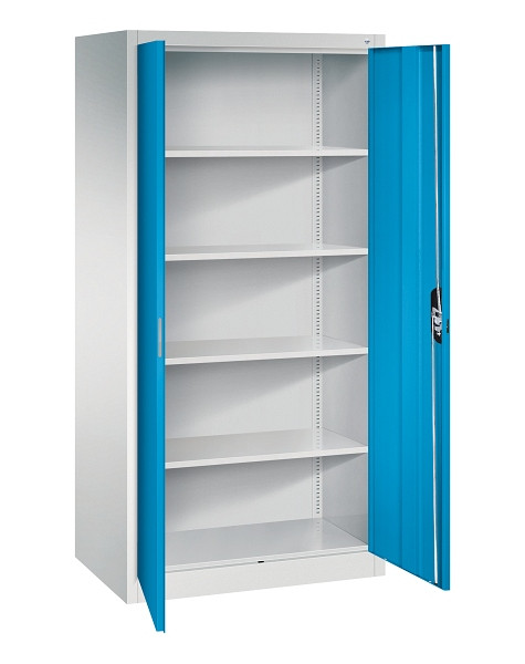 C+P Büroschrank Acurado, H1950xB930xT600mm, 7035/5012, 9290-000 S10697