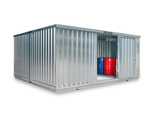 SÄBU SAFE Tank Kombination 4000, für wgk 1-3, verzinkt, zerlegt, nicht isoliert, 5080 x 4340 x 2300 mm, Einflügeltür auf der 5 m Seite, F319850101-F911