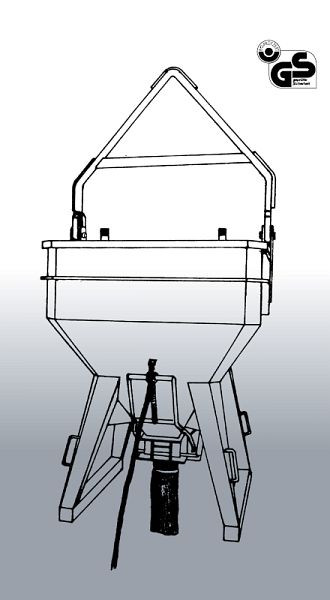 Eichinger Betonsilo 1035.11, 800l, Bügel/Traverse, Federzug, Auslauf Ø 200 mm, 10351100400000