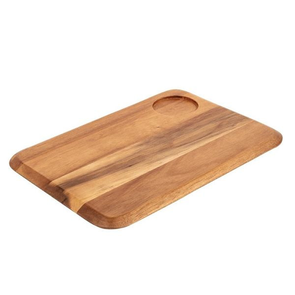 Olympia Servierbrett Akazienholz mit Aussparung 34 x 24cm, DP156