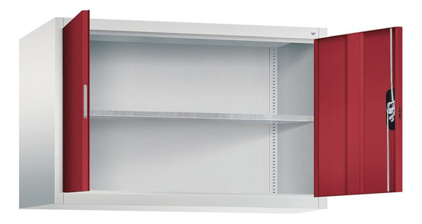 C+P Aufsatzschrank Acurado, H790xB1200xT500mm, Farbe: Lichtgrau / Rubinrot, Muldengriff, 9485-009 S10089