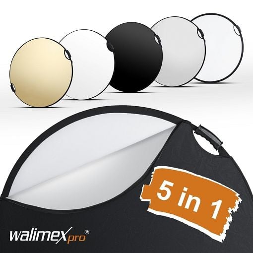 Walimex pro 5in1 Faltreflektor wavy comfort Ø56cm, 22459