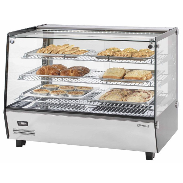 Casselin Beheizte Einbauvitrine 160L, Rostfreier Stahl, CVCE160L