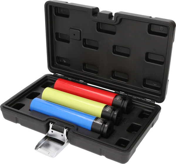 KS Tools Alu-Felgen Kraft-Stecknuss-Satz, extra lang, 3-tlg, 1/2", 17, 19, 21 mm, 515.0865
