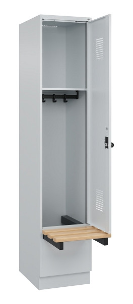 C+P Spind Evolo PLUS, 1 Abteile, 1950x400x815mm, 7035/7035, Drehriegel, 049040-12 S10013