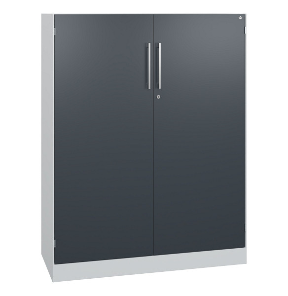 C+P Flügeltürenschrank Asisto, H1310xB1000xT435mm, 7035/7016, 141032-000 S10223