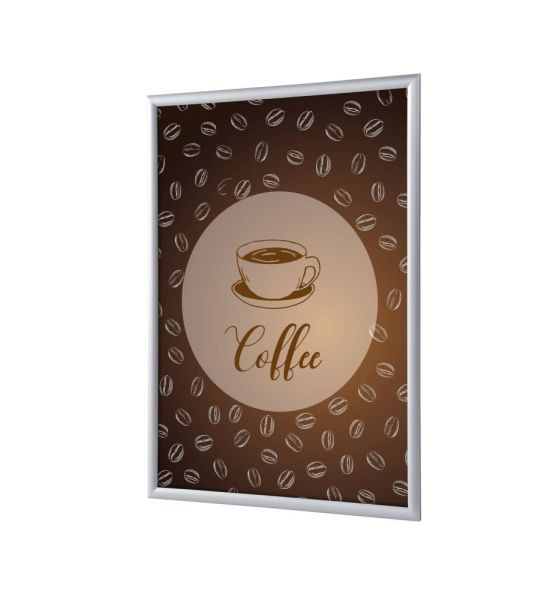 Showdown Displays Klapprahmen A1 Komplettset Kaffee Englisch, KRA1G25LPPI405