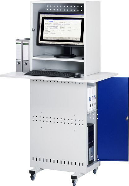 RAU Computer-Säule, B975xT610xH1725, Tastaturauszug, mobil, 07-CS-SL-M2F.11