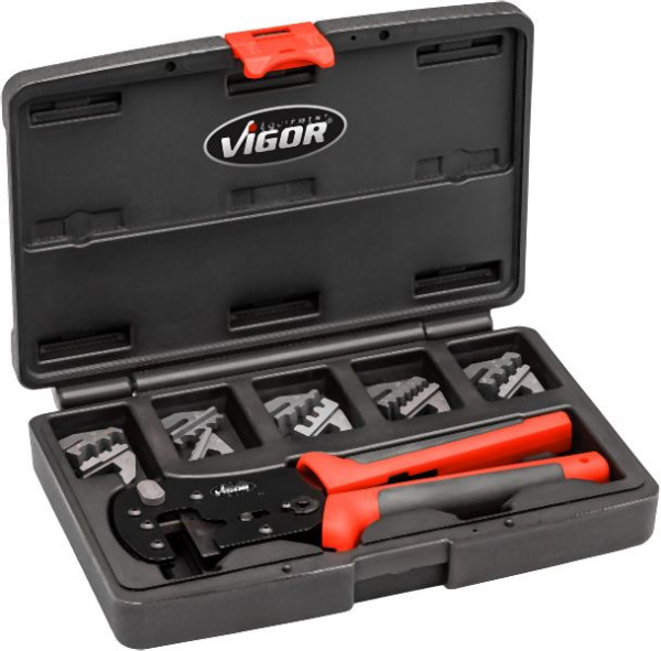 VIGOR Hebelcrimpzangen Satz, 6-teilig, V2499N, 4047728087933