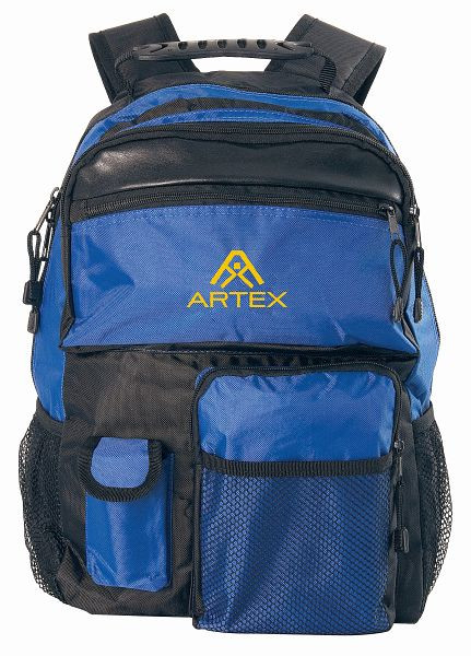 Artex Rucksack blau mit ARTEX-Logo, 330 x 440 mm, 4085