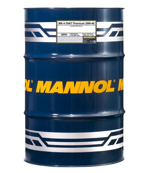 MANNOL Motoröl 7209 4-TAKT Premium 20W-40, VE: 208 l, MN7209-DR