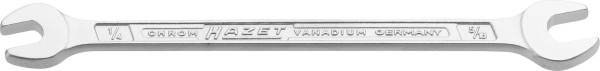 Hazet Doppel-Maulschlüssel, Außen-Sechskant Profil, 1/4 x 5/16 ", 450NA-1/4X5/16VKH