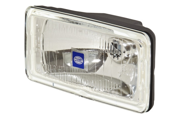 HELLA Halogen-Fernscheinwerfer, Comet 550, 12V, rechteckig, geschraubt, E1 44410/ECE-R8/SAE, gemusterte Scheibe, glasklar, rechts/links, 1FD 005 700-451