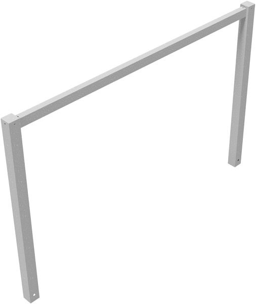 Schake Wegesperren feststehend, geschweißt mit Oberholm, feuerverzinkt, Gesamtbreite: 2000 mm, 4014_20