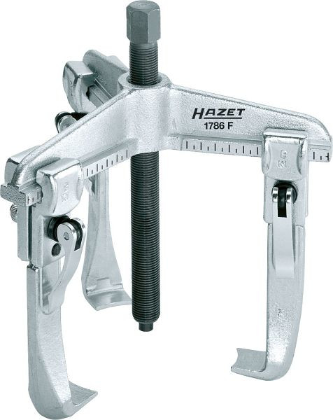 Hazet Schnellspann-Abzieher, 3-armig, Max. Tonnen: 5 t, Spannbereich rund max: 200 mm, Spanntiefe (mm): 150, Spindel: G 1/2" x 210 mm, 1786F-20