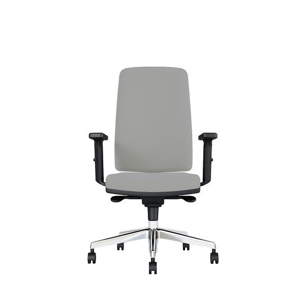 Bisley Bürodrehstuhl Stone, Tiefenverstellbarer Sitz, Mit 3D Armlehnen, Aluminiumfußkreuz, MR6629 grey, STONETADMR6629