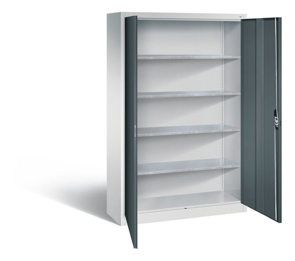 C+P Werkzeugschrank Acurado, H1950xB1200xT400mm, Farbe: Lichtgrau / Anthrazitgrau, Muldengriff, 8930-00 S10564