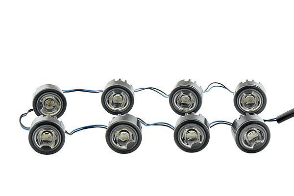 HELLA LED-Tagfahrleuchtensatz, LEDayFlex, 24/12V, Einbau, E9 1152/ECE-R7/E24 5852/ECE-R87/ECE-R148/ECE-R10, 120mm, Fahrzeugfront, Satz, 2PT 177 696-761