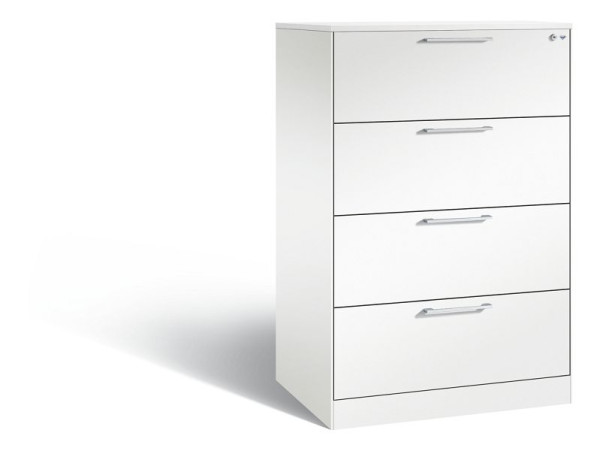 C+P Hängeregistraturschrank Asisto, H1310xB800xT600mm, Farbe: Verkehrsweiß, Bügelgriff, 146223-412 S10490