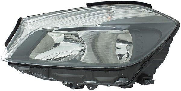 HELLA Halogen-Hauptscheinwerfer, für u.a. Mercedes-Benz A-Class (W176), ECE, für Linksverkehr, links, 1LG 010 818-131