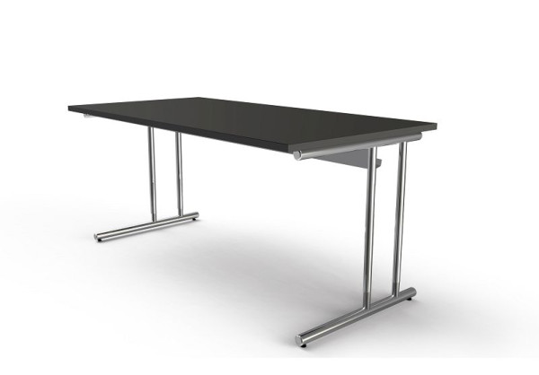 Kerkmann Schreibtisch B 1600 x T 800 x H 680-820 mm, Artline, Farbe: anthrazit, 11765113