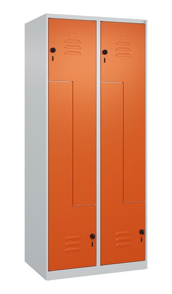 C+P Z-Spind Classic PLUS, 4 Abteile, 1850x800x500mm, 7035/2004, Drehriegel, 080003-224 S10030