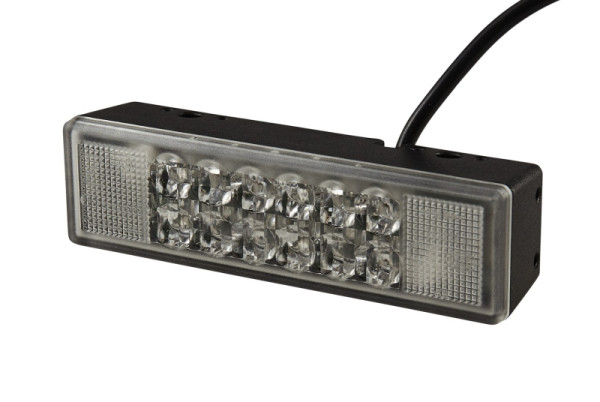 HELLA LED-Blitz-Kennleuchte, WL-LED, 12V, blau, Einbau/Schraubanschluss, Stecker: offene Kabelenden, hinten, 2XD 008 997-001