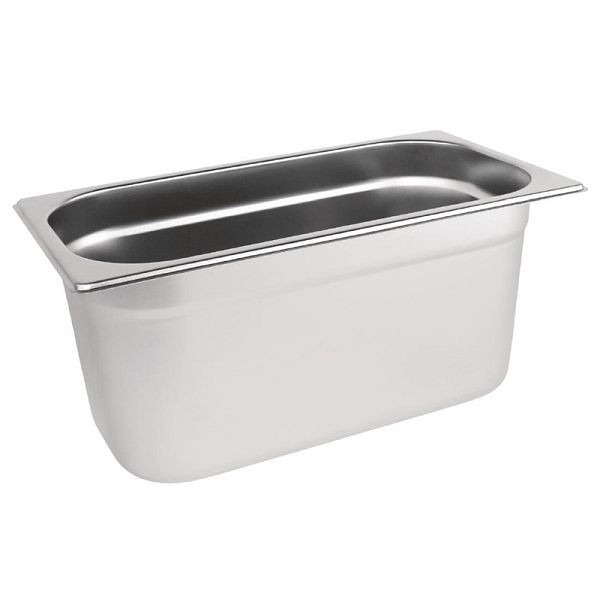 Vogue GN-Behälter Edelstahl 15cm GN1/3, für Kühlschränke, K934