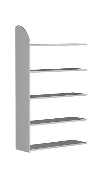 Kerkmann Regalfeld DANTE 1900 x 1000 mm 5 Böden, lichtgrau, 50981111