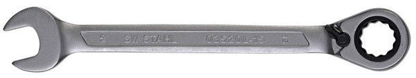 SW-Stahl Gabelringratschenschlüssel, 15 mm, umschaltbar, 03520L-15